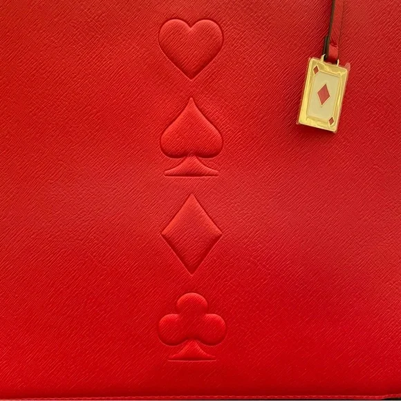 Estee Lauder Red Playing Cards Symbols Cosmetic Makeup Case - Picture 2 of 10